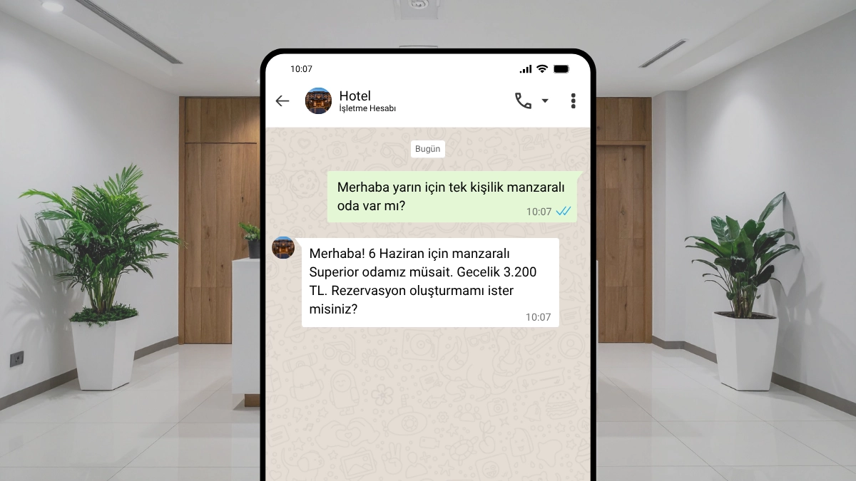 Otel WhatsApp otomasyonu ile misafir iletişimi